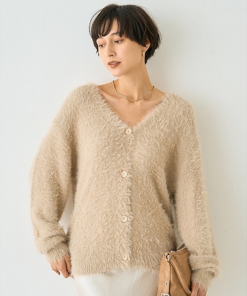 【一部店舗限定】ラメシャギーニットカーディガン