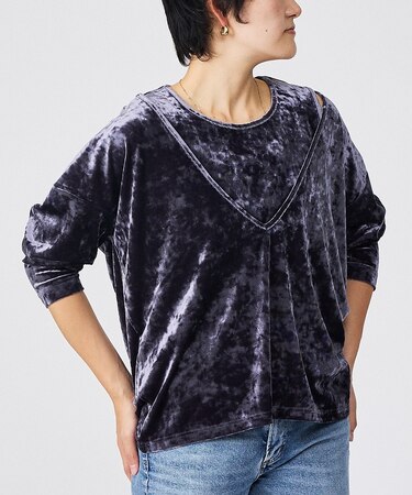 【Keena/キーナ】【2枚セット】レイヤーVトップス/トップス/レイヤード/ベ