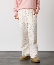 【JEMORGAN/ジェーイーモーガン】ガーゼ裏毛花柄ロングパンツ/JF228-