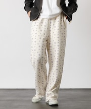 【JEMORGAN/ジェーイーモーガン】ガーゼ裏毛花柄ロングパンツ/JF228-