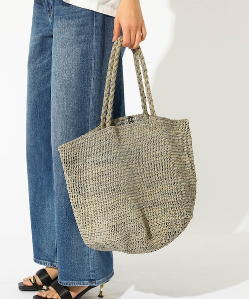 MADE IN MADA /メイドインマダ】ALICE MM BAG：ラフィア｜ルージュ