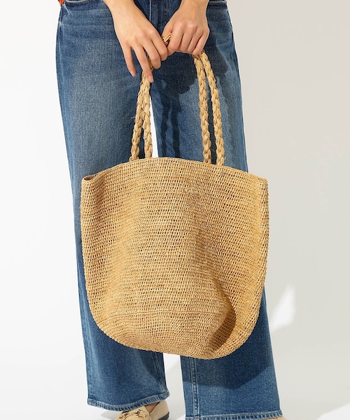 MADE IN MADA /メイドインマダ】ALICE MM BAG：ラフィア｜ルージュ