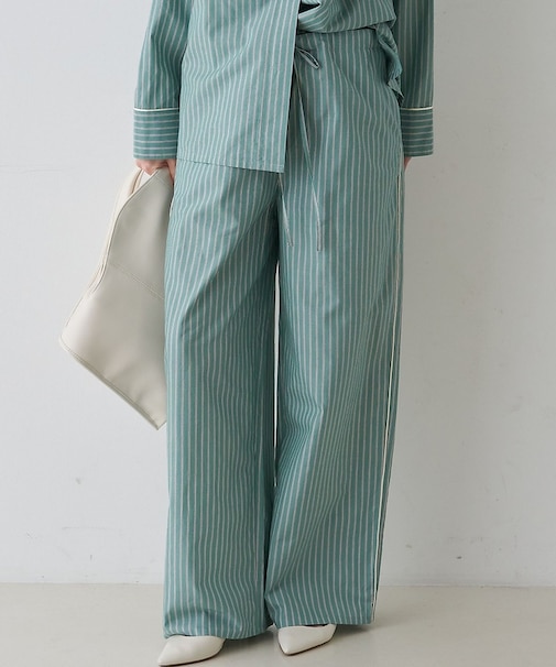 【セットアップ対応】セミワイドドローパンツ