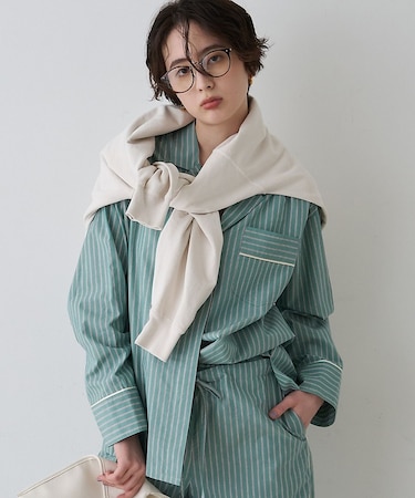 【セットアップ対応】オープンカラーシャツ