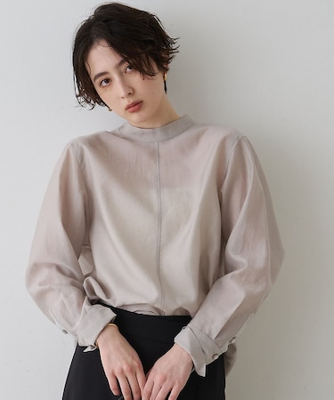 シアースタンドタイブラウス