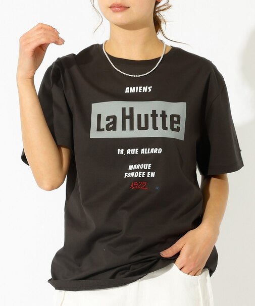 【La Hutte / ラ ユット】ロゴTシャツ / プリントTシャツ / 半袖
