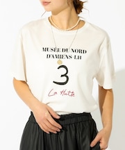 【La Hutte / ラ ユット】ロゴTシャツ / プリントTシャツ / 半袖