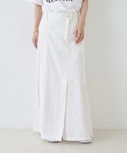 サイドタックフレアロングスカート