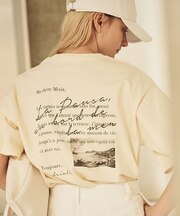 バックフォト グラフィックロゴTシャツ
