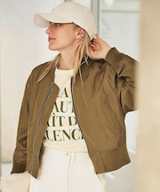 ミリタリーブルゾン/形状記憶/シワ防止