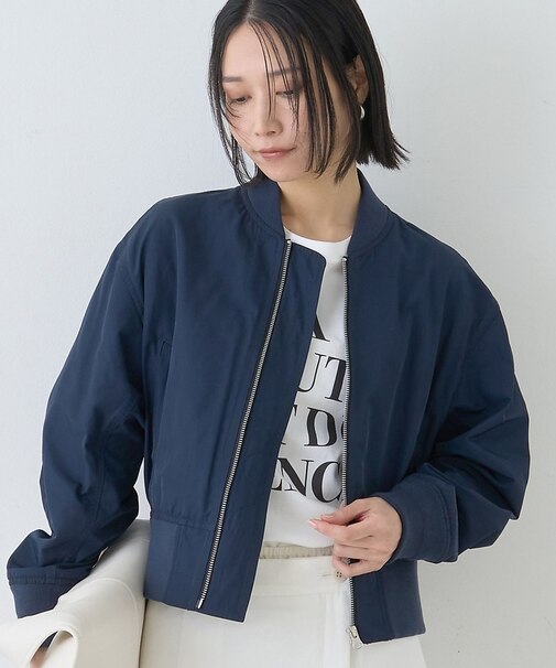 ミリタリーブルゾン/形状記憶/シワ防止