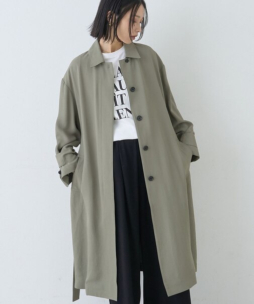 【2サイズ展開】ステンカラーロングコート