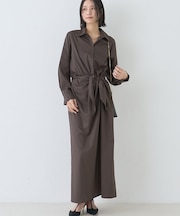 ドレープウエストリボンワンピース