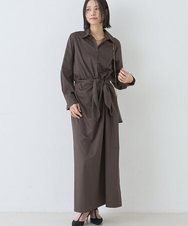 ドレープウエストリボンワンピース