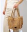 【Swaraj /スワラージ】手編みペーパーラフィアトートBAG/トートバッグ