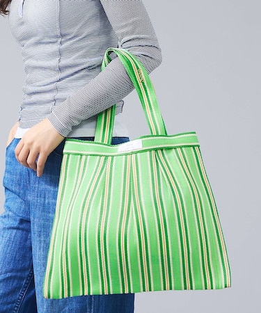 【Swaraj /スワラージ】タックチュールトートバッグ/光沢