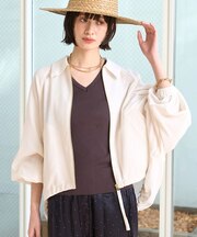 【人気追加】コクーンブルゾン