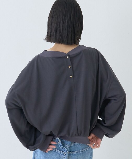 ポリスパンパフスリーブイージーカットプルオーバー/吸水速乾