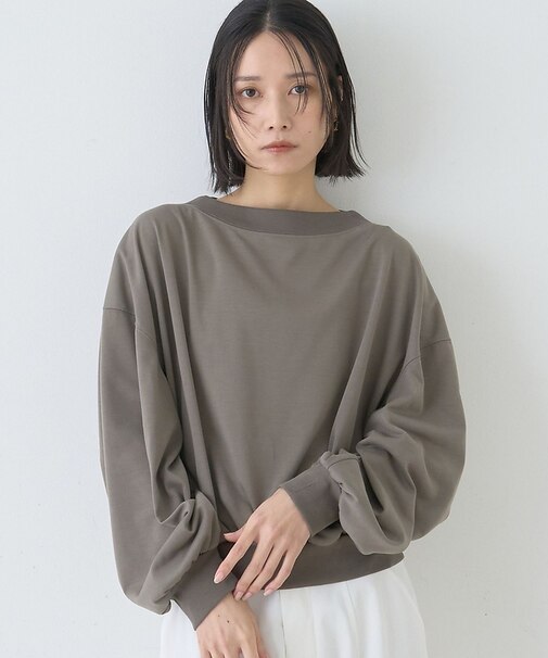 ポリスパンパフスリーブイージーカットプルオーバー/吸水速乾