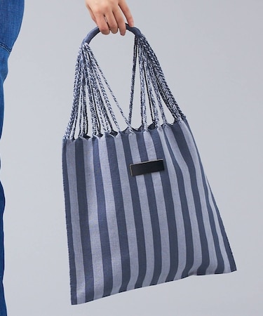 【MOON BIRD/ムーンバード】手織りハンモックトートバッグ/手織り/A4サ