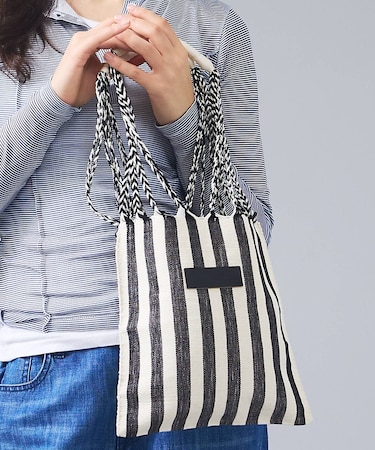 【MOON BIRD/ムーンバード】手織りハンモックトートバッグS/手織り【WE