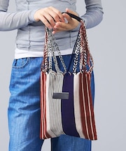 【MOON BIRD/ムーンバード】手織りハンモックトートバッグS/手織り【WE