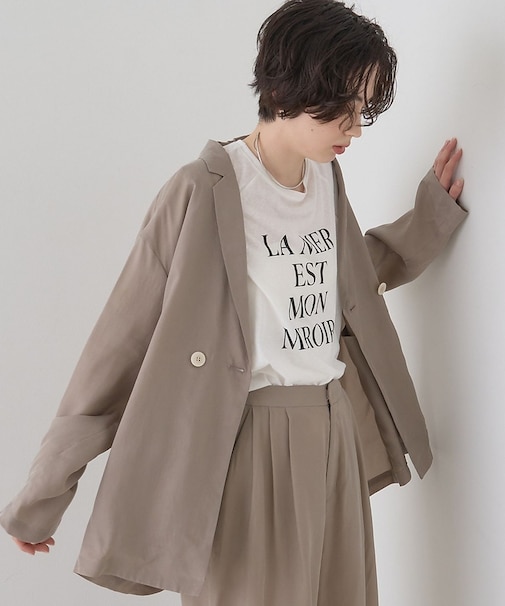 【セットアップ対応】キュプラフィブリルダブルジャケット