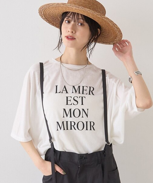 シアーロゴオーバーサイズTシャツ