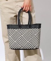 【MOON BIRD/ムーンバード】手編みのメルカドバッグS/かごバッグ/ハンド