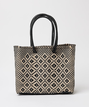 【MOON BIRD/ムーンバード】手編みのメルカドバッグS/かごバッグ/ハンド