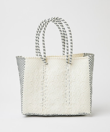 【MOON BIRD/ムーンバード】手編みのメルカドバッグS/かごバッグ/ハンド