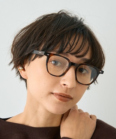 【SEESON／シーズン】AUDE スクエアフレーム オーバル メガネ