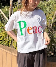 【byeA./バイエー】Peach TEE/ロゴTシャツ