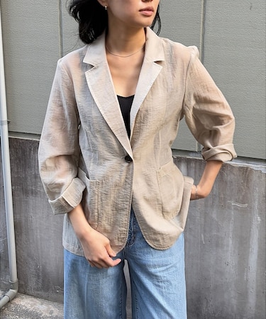 【一部店舗限定】シアーシングルジャケット