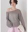 【定番人気】【2026SS新作】前後2WAYペーパーメッシュニットプルオーバー