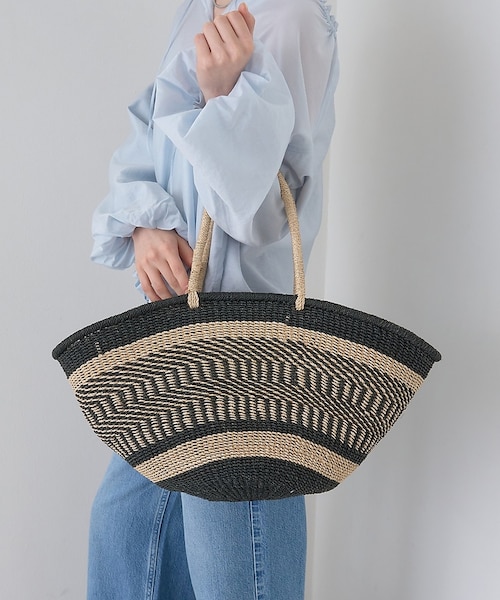 日本未入荷　Rouje  リバディ柄カゴバッグ The Bagmati/ザ バグマティ】柄カゴバッグ｜ルージュ・ヴィフ・ラクレ