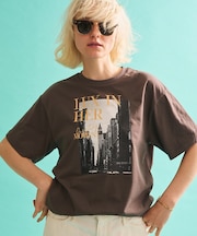 コットンフォトロゴTシャツ/半袖/洗濯機洗い可