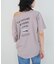 ボートネックロゴTシャツ