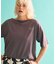 ボートネックロゴTシャツ