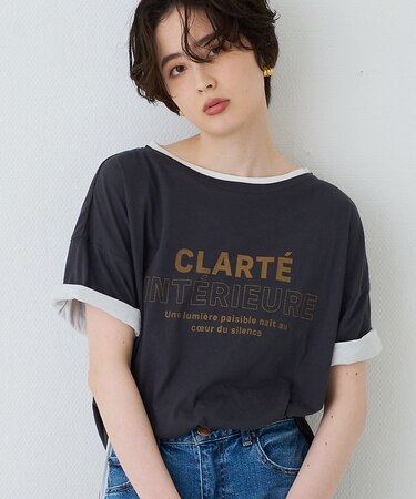 2WAYコットンリバーシブルロゴTシャツ