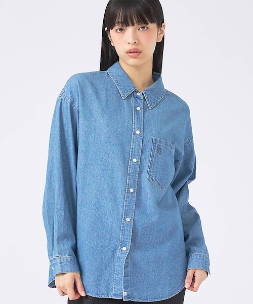 SOMETHING/サムシング】BIG DENIM SHIRT/デニムシャツ/｜ルージュ