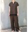 【2点セット/WEB限定】カルゼヴィンテージセットアップ/スキッパー裾レースブラ