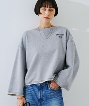 【IRONING/アイロニング】ロゴショート丈スウェット/スエット logo a