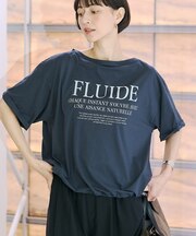 ドローコードシアーロゴTシャツ / ボートネック