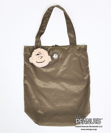 【PEANUTS/ピーナッツ】チャームインバッグS/スヌーピー/エコバック/トー