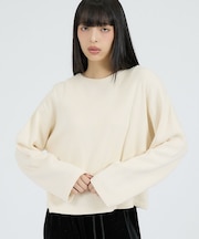 【Healthknit/ヘルスニット】サーマルキング ハニカムクロップドクルー/