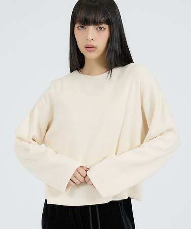 【Healthknit/ヘルスニット】サーマルキング ハニカムクロップドクルー/