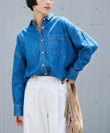 【定番人気 / 2026AW】デニムオーバーサイズシャツ