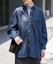 【定番人気 / 2026AW】デニムオーバーサイズシャツ