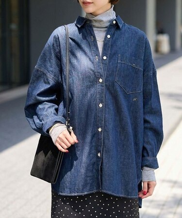 【定番人気 / 2026AW】デニムオーバーサイズシャツ